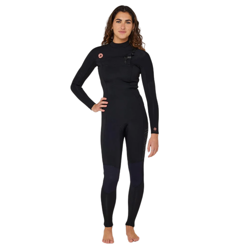 Sisstr Wetsuit 7 Seas 4/3 Chest Zip Full Suit Black