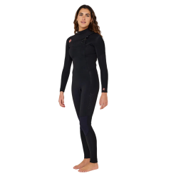 Sisstr Wetsuit 7 Seas 4/3 Chest Zip Full Suit Black