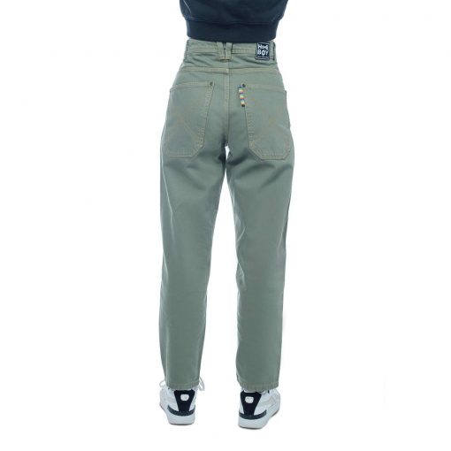 Homeboy X-tra BAGGY Women Pants Twill Olive Back