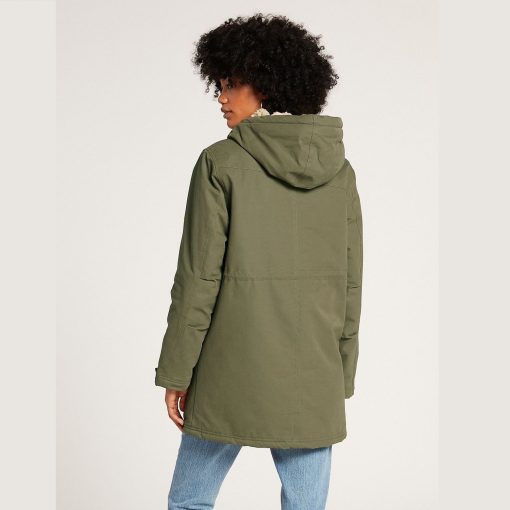 Volcom Less is More Parka Army Green Combo