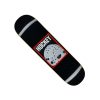 Hockey Skateboard Deck Half Mask Black 8,25"