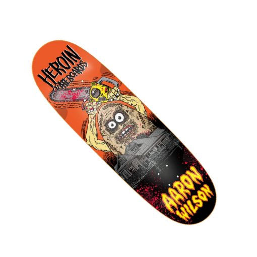 Heroin Skateboards Deck Aaron Wilson Chain Egg Symmetrical 9.125"