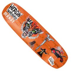 Heroin Skateboards Mandy X Enemy Symmetrical 9,5" Orange