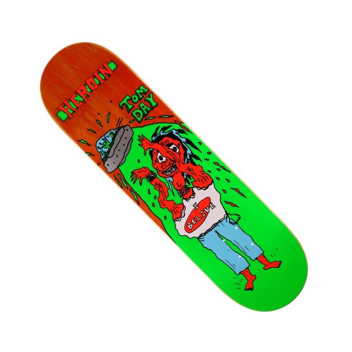 Heroin Skateboard Deck Day Dead Toon 8,75" Orange