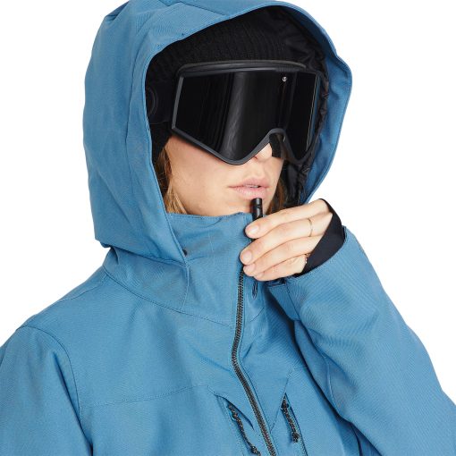 Volcom Damen Snowboard Shelter 3D Stretch Jacket Petrol Blue