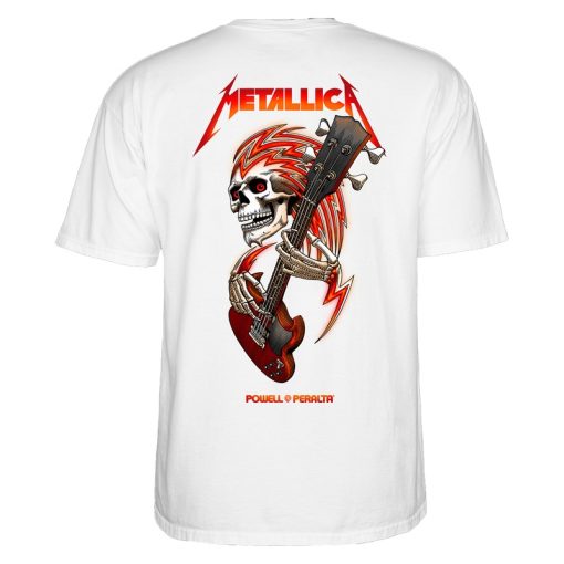 Powell Peralta Metallica Collab T-Shirt White Back