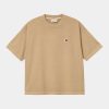 Carhartt WIP W Nelson T-Shirt Dusty H Brown Garment Dyed