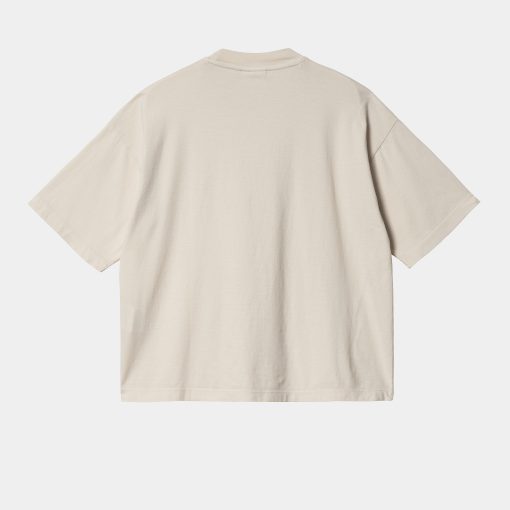 Carhartt WIP W Nelson T-Shirt Natural Garment Dyed Back