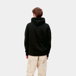 Carhartt WIP Hooded Chase Sweat Black Gold Back