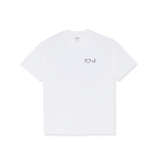 Polar Skate Co. Skorsten Fill Logo T-Shirt White