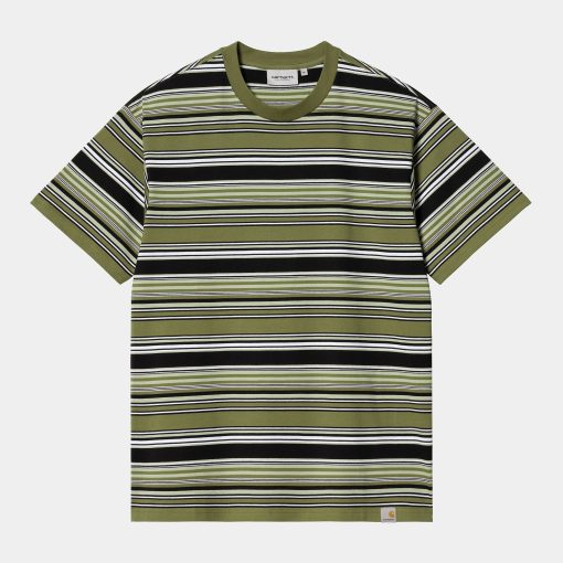 Carhartt WIP Lafferty T-Shirt Lafferty Stripe Kiwi
