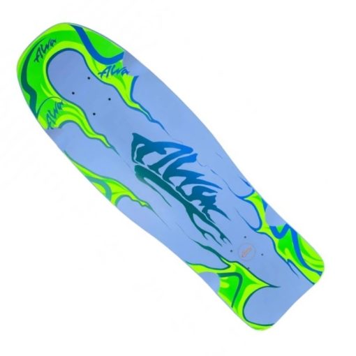 Alva Skateboard Deck Modern Aggression Fish 9,75" Grey Green