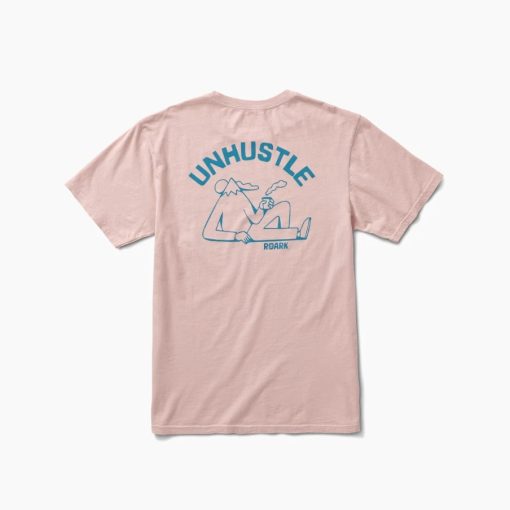 Roark Mount Unhustle Premium T-Shirt Dusty Pink Back