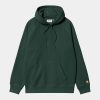 Carhartt WIP Hooded Chase Sweatshirt Discovery Green Gold