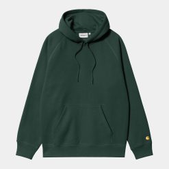 Carhartt WIP Hooded Chase Sweatshirt Discovery Green Gold
