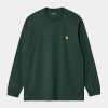 Carhartt WIP Chase L/S T-Shirt Discovery Green Gold