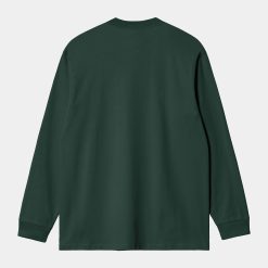 Carhartt WIP Chase L/S T-Shirt Discovery Green Gold Back