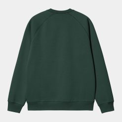 Carhartt WIP Chase Sweatshirt Discovery Green Gold Back
