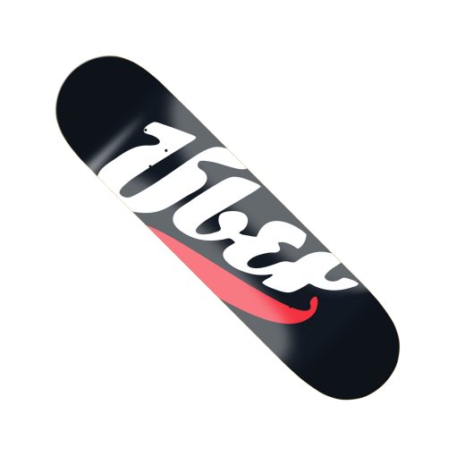 Über Skateboard Deck Big Logo Black 8,375"
