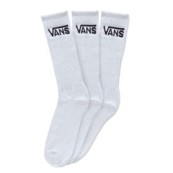 Vans Men Classic Crew Socks 3 Pack White
