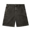 Butter Goods Washed Canvas Work Shorts Washed Black