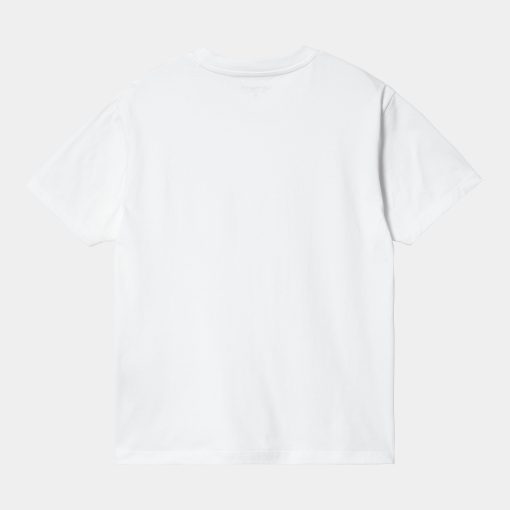 Carhartt WIP W´ Casey T-Shirt White Silver Back