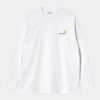 Carhartt WIP American Script L/S T-Shirt White