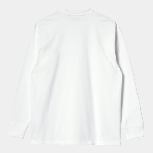 Carhartt WIP American Script L/S T-Shirt White Back
