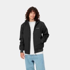 Carhartt WIP Hooded Sail Jacket Black White