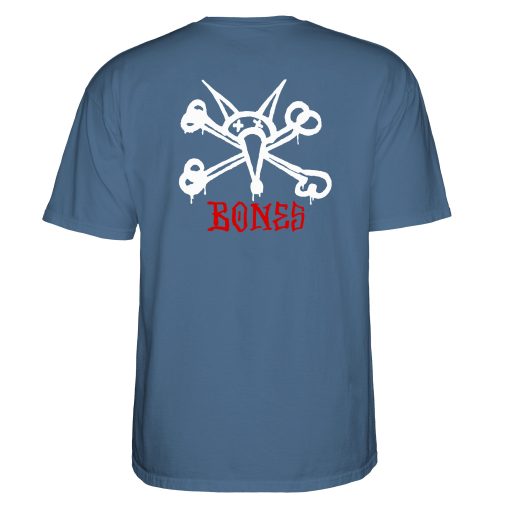 Powell Peralta Rat Bones T-Shirt Indigo Blue Back