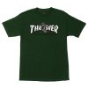 Santa Cruz Skateboards X Thrasher Screaming Logo T-Shirt Forest Green