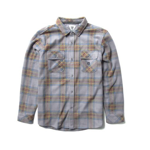 Vissla Eco-Zy Ls Polar Flannel Shirt Steel