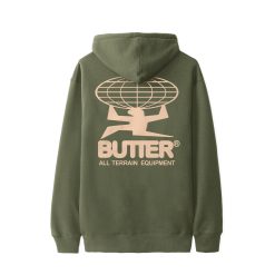 Butter Goods All Terrain Pullover Hood Army Back