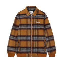 Butter Goods Hairy Plaid Jacket Brown