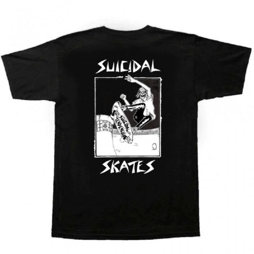 Dogtown Skateboards Suicidal Pool Skater T-Shirt Black Back