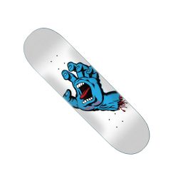 Santa Cruz Skateboard Deck Screaming Hand White 8,25