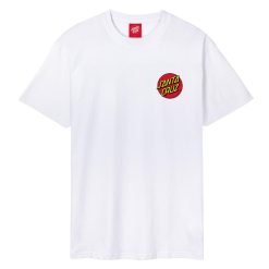 Santa Cruz Skateboards Classic Dot Chest T-Shirt White