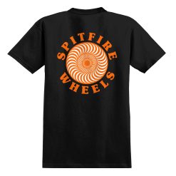 Spitfire Wheels OG Classic Fill T-Shirt Black Orange Back