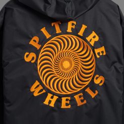Spitfire Wheels OG Classic Nylon Jacket Black Orange