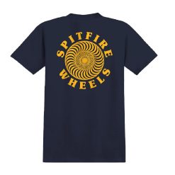 Spitfire Wheels OG Classic T-Shirt Navy Gold Back