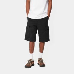 Carhartt WIP Regular Cargo Shorts Black Garment Dyed
