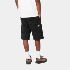 Carhartt WIP Regular Cargo Shorts Black Garment Dyed Back