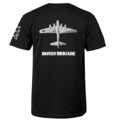 Powell Peralta Bones Brigade Bomber T-Shirt Black Back
