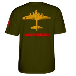Powell Peralta Bones Brigade Bomber T-Shirt Military Back
