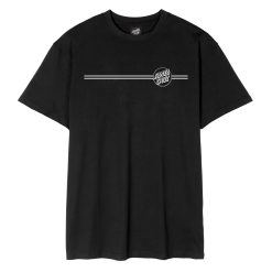 Santa Cruz Skateboards Opus Dot Stripe T-Shirt Black