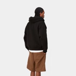 Carhartt WIP Hooded American Script Jacket Black