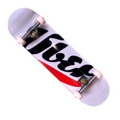 Komplettboard Über Skateboards Big Logo White 8,125"