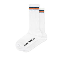 Polar Skate Co. Fat Stripe Long Socks Blue Orange