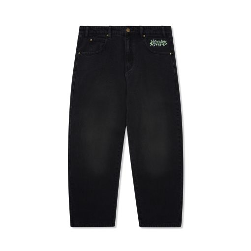 Butter Goods Ink Baggy Denim Pant Worn Black