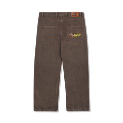 Butter Goods Pooch Relaxed Denim Pant Washed Brown Back